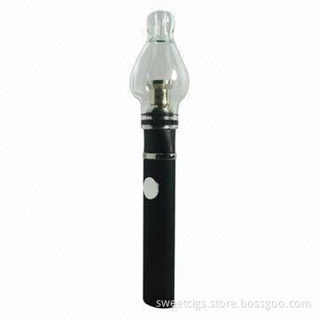 Wax dab glass globe vaporizer for wax oil and dry herb
